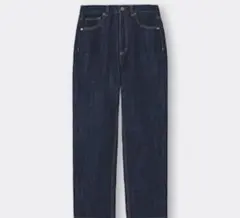 GU ハイウエストストレートジーンズ