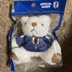 7 三笘薫 サッカー日本代表 ユニフォームベア キーホルダー 公式
