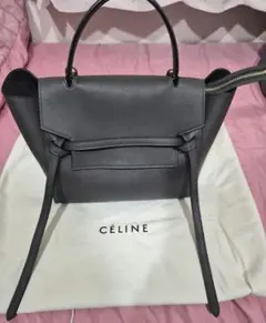 CELINE　セリーヌ　ベルトバッグ　グレー