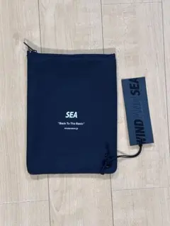 ★新品未使用★タグ付きWIND AND SEA ウィンダンシー フラットポーチ