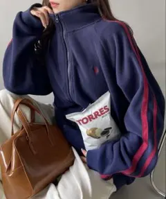 U.S. POLO ASSN. ラインデザインフリーストラックジャケット