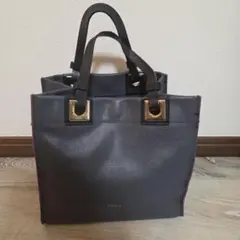 FURLA グレー 　ハンドバッグ、トートバッグ