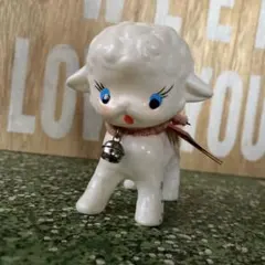 昭和レトロ　ベルちゃん　羊　ソフビ　企業物 鈴屋　動物　非売品　タグ付きのサムネイル