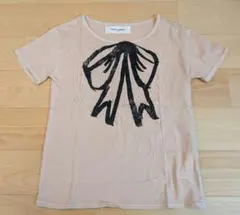 BOBO CHOSES リボン柄 Tシャツ ベージュ 6-7歳のサムネイル