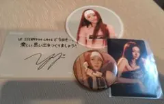 ルセラカフェ缶バッジ 、メッセージカード、コースター、ツアートレカ　ユンジン