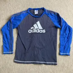 adidas 長袖Tシャツ ネイビー/ブルー