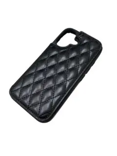 iPhone16用ケース 背面 手帳型 カード ブラック 6.1inch対応