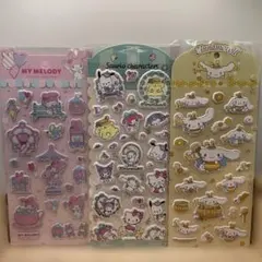 海外限定正規品 サンリオキャラクターズ ぷくぷくシール 3枚セット④B