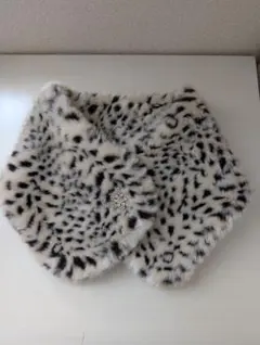 ヒョウ柄マフラー　ティペット