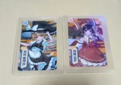 霧雨魔理沙 博麗霊夢 トレーディングカードセット(シークレット)