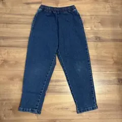GU デニムパンツ ウエストゴム