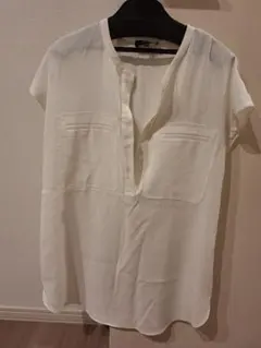 セオリー♡　ノースリーブブラウス　白　新品未使用　Size：S