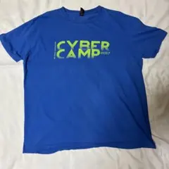 CYBER CAMP イベントTシャツ 企業ロゴ バックプリント US古着