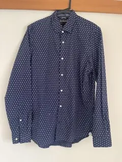 【美品】 MICHAEL KORS ネイビードット柄シャツ Sのサムネイル