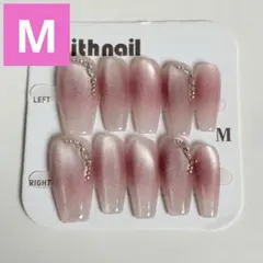 現品セール】ネイルチップ♡ピンク マグネット 量産型地雷韓国ワンホン