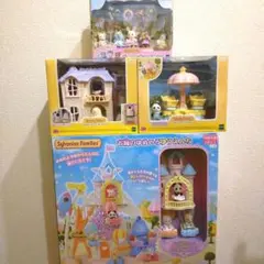 109【同梱不可】【美品】 赤ちゃんゆうえんち 欠品2個有 シルバニア