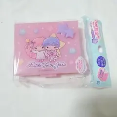 コスメケース ワイド リトルツインスターズ キキララ 限定 sanrio