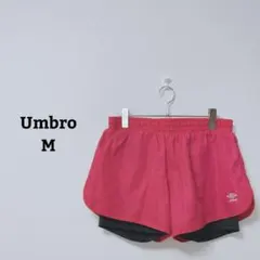 アンブロ　ショートパンツ　スポーツ　ランニング　ウエストゴム　ポケット　薄手　Mのサムネイル