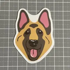 【KKK-37】防水ステッカー 犬 dog 動物 ジャーマンシェパード アメリカ