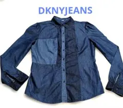 ♥【DKNY JEANS】デニムシャツ 長袖 パッチワークのサムネイル