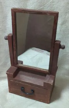 昭和レトロ ミニミニ 鏡台 / ドレッサー 鏡 ミラー 引き出し
