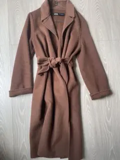 ZARA ブラウン ロングコート XS