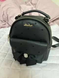LIZLISA ロングリボンリュック 黒のサムネイル