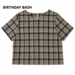 Birthday Bash ツイード チェック ジャガード トップス 半袖 美品のサムネイル