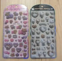 ★新作Hello Kitty COTTON PUFF シール 2枚セット