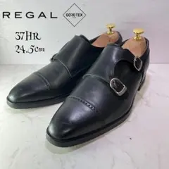 専用 良品 REGAL ゴアテックス ダブルモンク 37HR 日本製 黒 24.