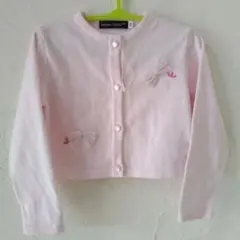 BeBe ピンク カーディガン 100cm　リボン