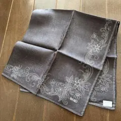 未使用　ワコウ　シルク&コットン　ハンカチ　透かし　花柄　WAKO 絹　綿　和光のサムネイル