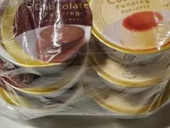 井村屋　カスタードプリン　チョコレートプリンのサムネイル
