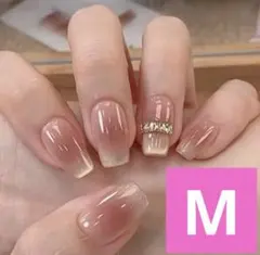 M】ネイルチップ 韓国 ワンホン ちゅるん 量産 マグネット ミラー