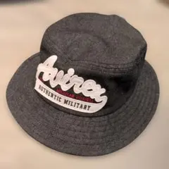 【新品】AVIREX フェルト叩きつけ デニム バケットハット ブラック