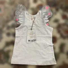 蝶の羽付きストライプTシャツ