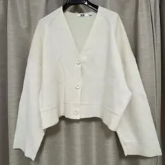 UNIQLO レディース ユミラノリブVネック カーディガン 長袖 Mサイズのサムネイル