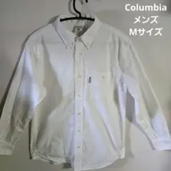Columbia ホワイト ボタンダウンシャツ　メンズ　M