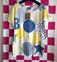 【レア】BLUE MOON BLUE 半袖Tシャツ ドット柄のサムネイル