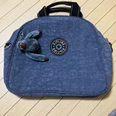 Kipling ハンドバッグ ブルー モンキーチャーム付き⭐︎新品未使用