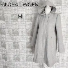 グローバルワーク 【M】ロングコート アウター シンプル 無地 キレイめ