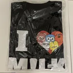 M!LK 폭열 홈 파티 T셔츠 블랙 M사이즈 미개봉 품목