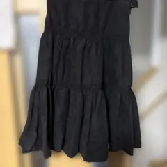 ［人気デザイン］黒いフレアロングスカート オシャレ