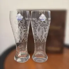 ボヘミアグラス　ビールグラス 2個セット