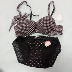 ♡ブラジャー ショーツ セット♡ C75 M ギンガムチェック