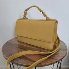 ZARA　ザラ　ショルダーバッグ　黄色　イエロー