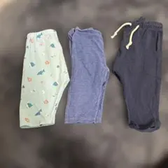 UNIQLO 西松屋 パンツ 3点セット サイズ90 7分丈