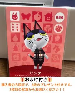 どうぶつの森 あつ森 ビンタ amiiboカード　おまけ付き