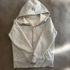 UNIQLOグレー フリース裏ボア パーカー 140