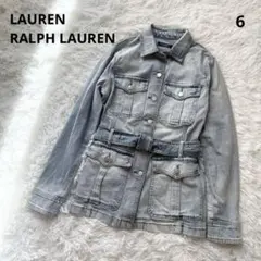Ralph Lauren】デニムロングコート 160/84A 付属ベルト無し - メルカリ